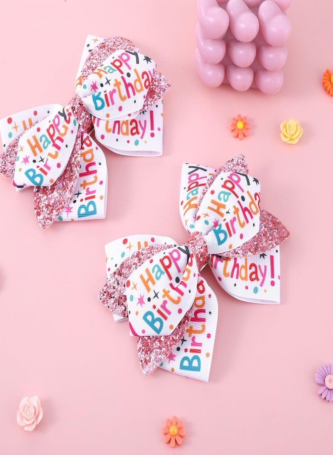 Ymapinc مشبكان للشعر على شكل فيونكة عيد ميلاد سعيد من Ymapinc، قطعتان، فيونكات كبيرة مزينة بالترتر للبنات، دبوس شعر كبير لتزيين فستان حفلة عيد الميلاد - Image 4